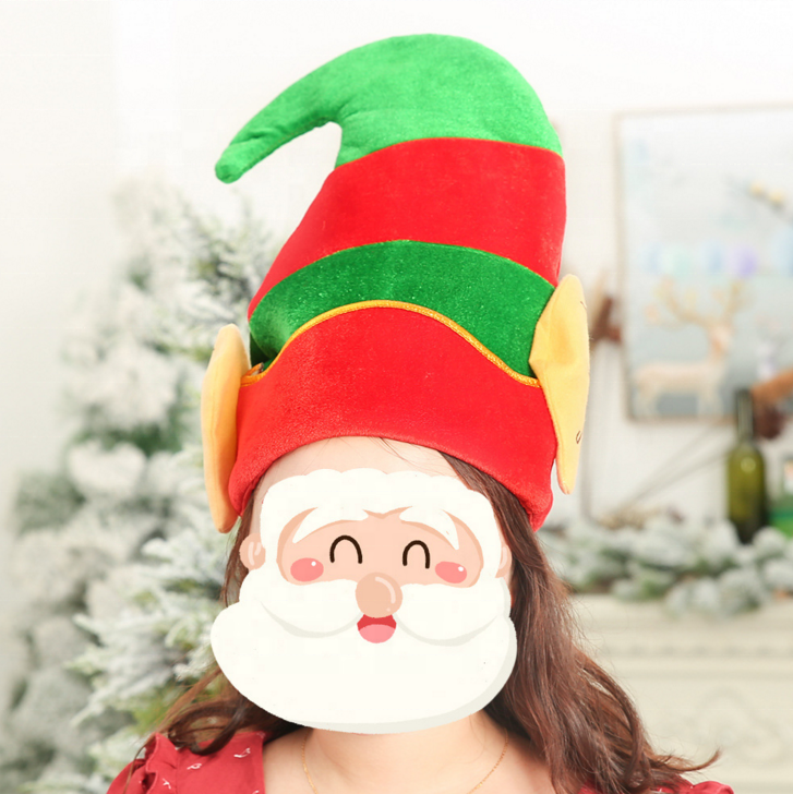 New Christmas decorations christmas elf hat child adult christmas hat creative cartoon hat