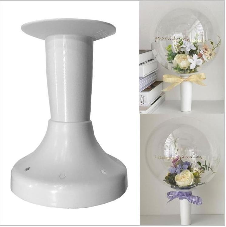 Hot Selling Trumpet Centerpiece Wedding Decorative BOBO Balloon Flower Vases High Quality Plastic Transparent Balloon Decors