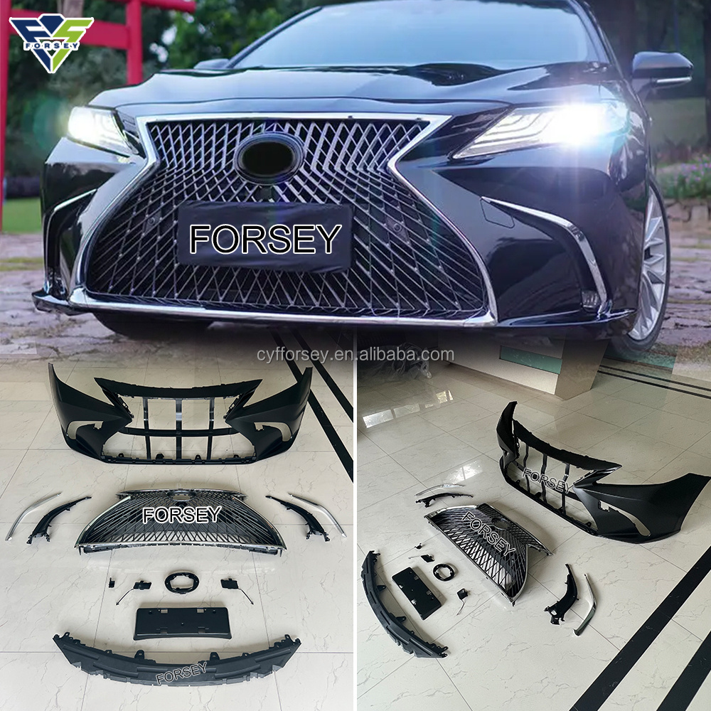 Facelift for 2018-2020 Camry upgrade to Lexus LS model Body kit include front bumper assembly accessories