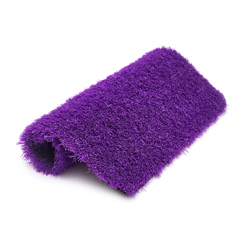 Hot Selling Purple Blue Red Yellow PP PE Rainbow Lawn Turf Artificial Grass For Kindergarten Landscaping