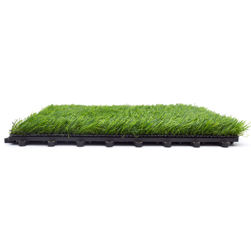 Grass turf puzzle artificial turf grass interlocking artificial grass tile