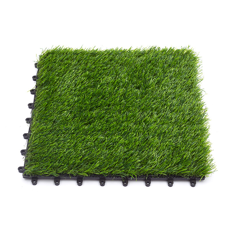 Grass turf puzzle artificial turf grass interlocking artificial grass tile