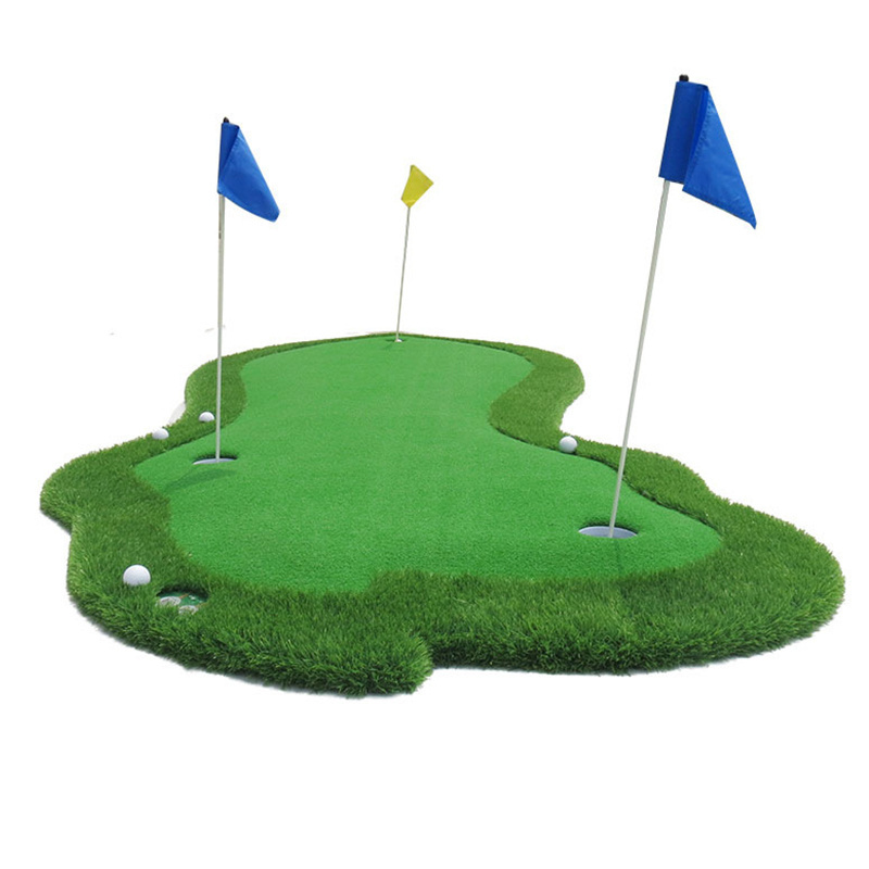 Most popular nylon artificial turf grass golf training golf swing hitting driving range mat