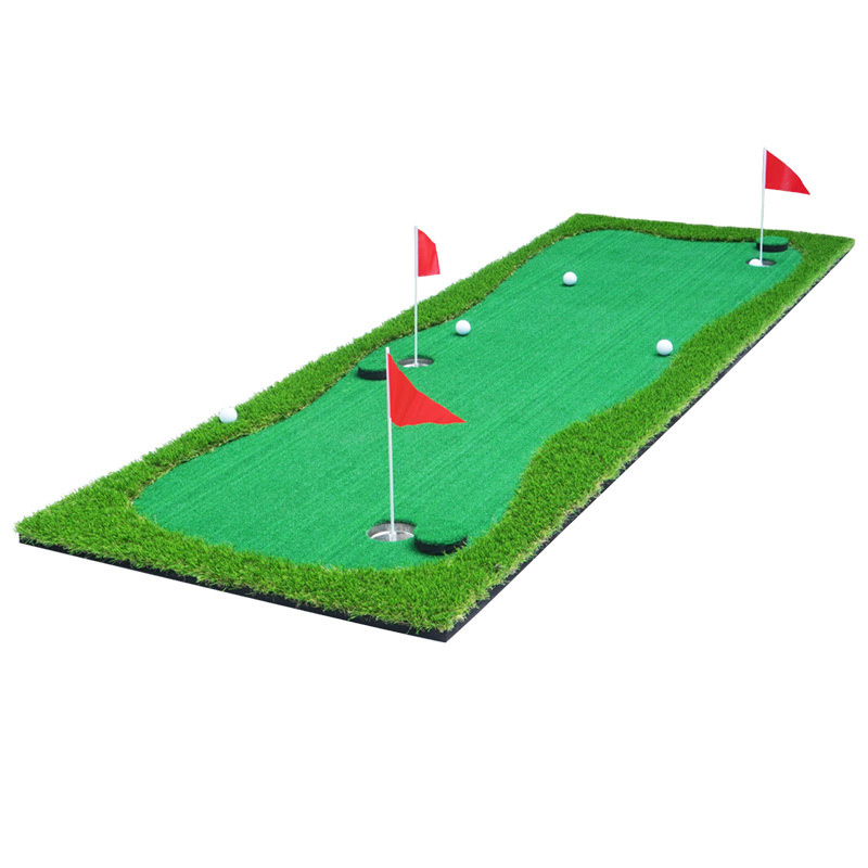 Most popular nylon artificial turf grass golf training golf swing hitting driving range mat