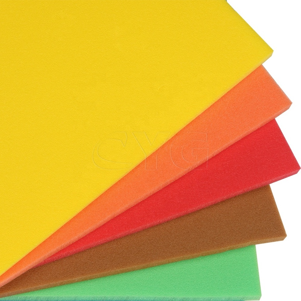 China best quality normal pe foam sheet,plastic pe, colorful pe foam for crafts and arts