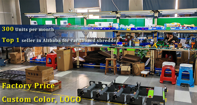 Waste Board Carton Cutting Machine Carton Box Shredder Machine Cardboard Shredder For Packing Material