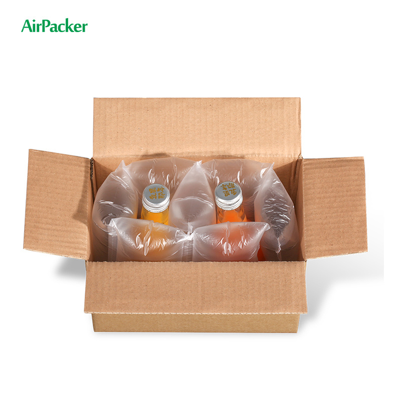 Packing Material Void Filling Air Cushion Pillow Air Inflatable Bag Four Rows Bubble Film Edge Protector Epack Foam Packaging PE