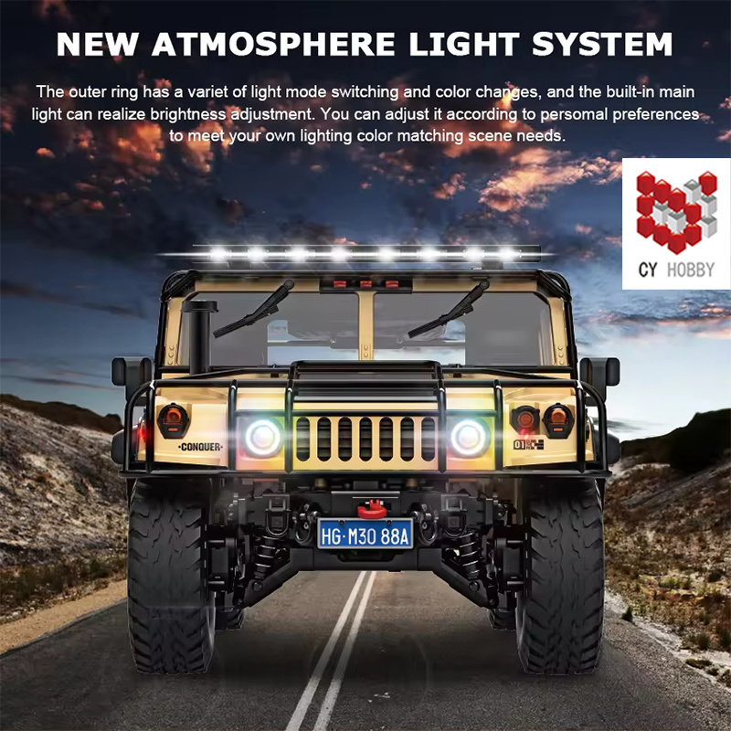 1/10 2.4G 4WD Hummer H1 Pickup SUV Remote Control Electric RC Children's Toy Car(Standard Edition)