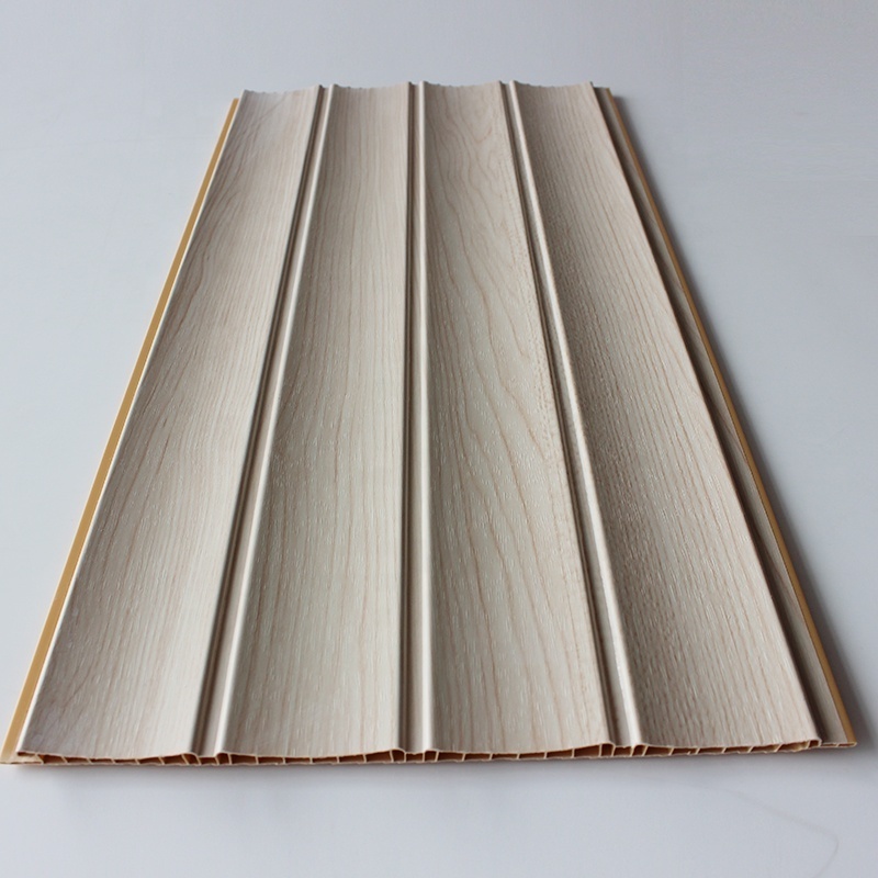 2022 NEW PVC Wave Panel Wooden Grain PVC Ceiling wall Panels Factory Price Ramp design Forro pvc