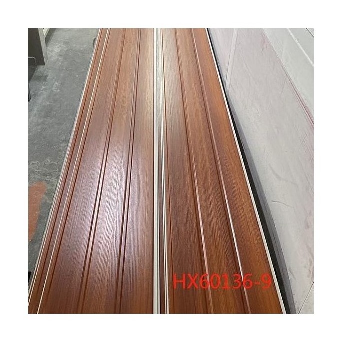 Factory low price pvc false ceiling panel for roofing wooden color pvc ceiling board