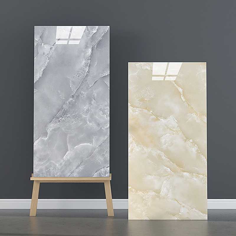 Flexible false stone veneer PET foam faux marble wallpaper sticker 30cm 60cm soft marble tile wallpaper for wall