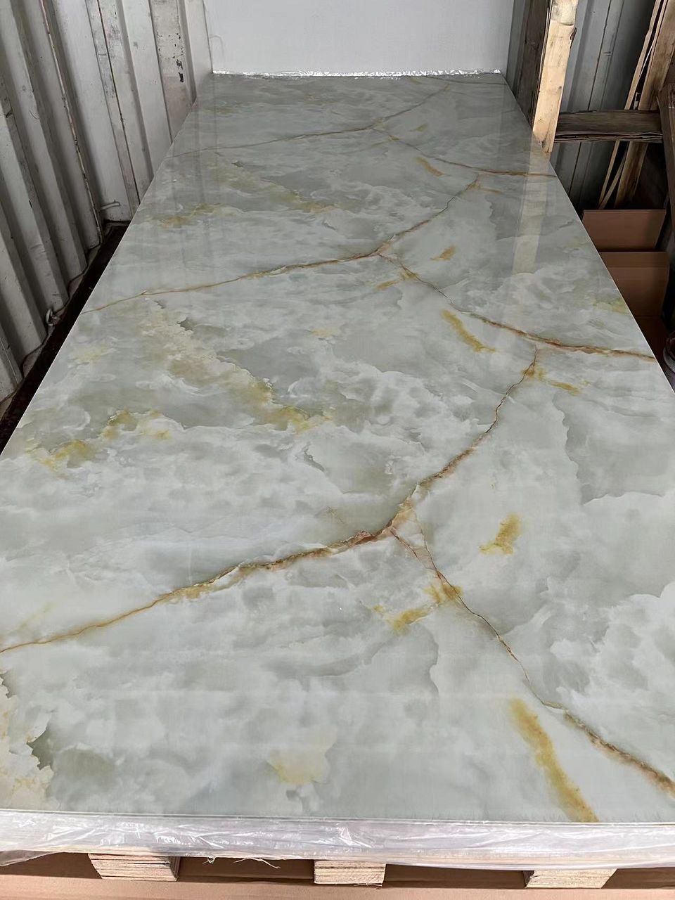 1200*2400mm glossy pvc false marble wall sheet 4*8 feet imitative uv gloss pvc false marble wall tile stone alternative