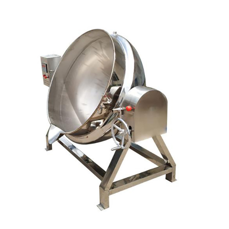 50-1200L Tilting Food Cooker Gas Steam Jacketed Kettle With Mixer / kettle Fruit Jam Cooking Equipment