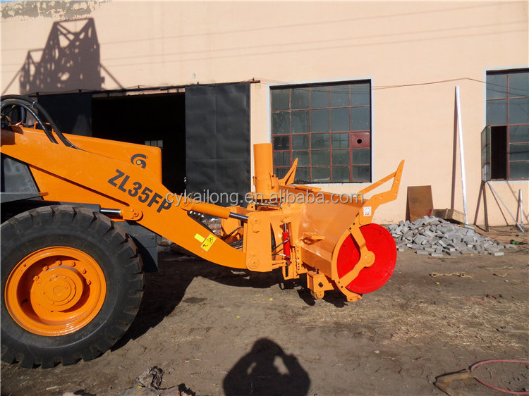 Snow Blower For Wheel Loader (Front Loader Attachment) Good Sale In Russia