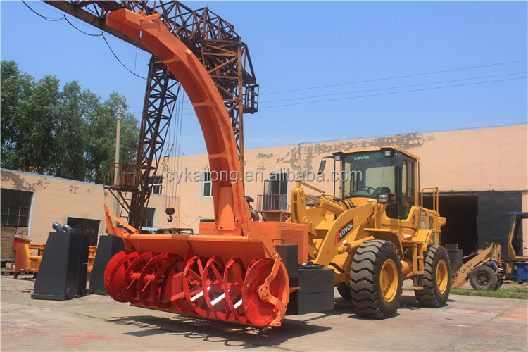 Snow Blower For Wheel Loader (Front Loader Attachment) Good Sale In Russia