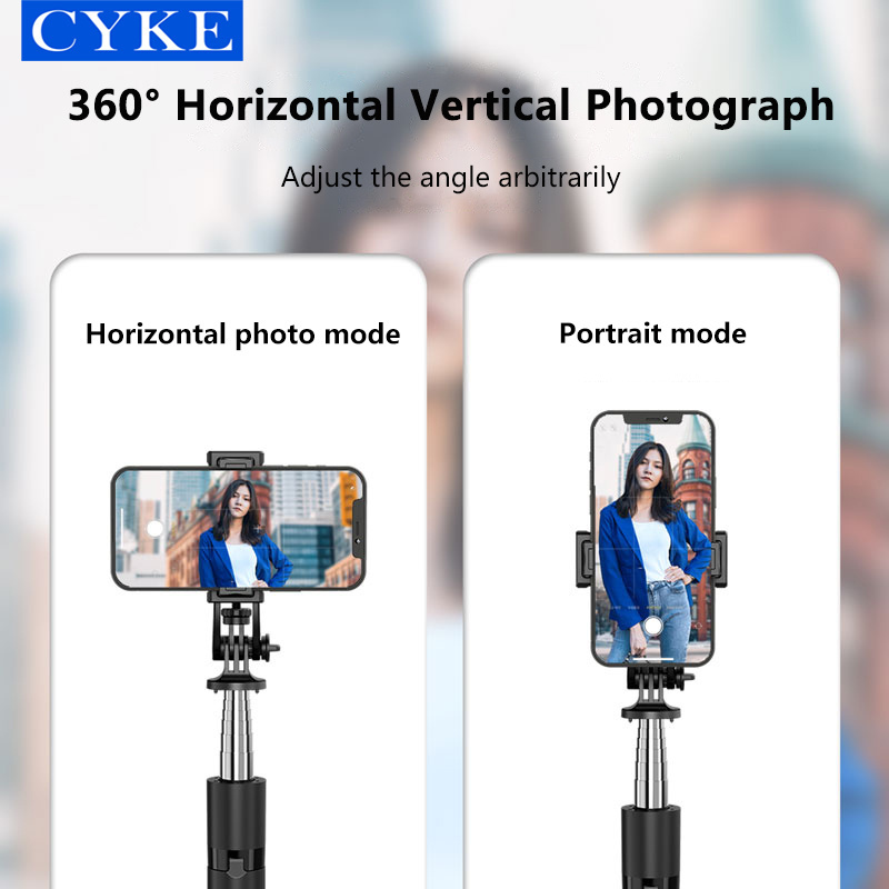 CYKE Q05 62 Inch Long Wireless Bluetooth Selfie Stick Umbrella Tripod Shutter Remote Telescoping Tripod Stand For Bloggers