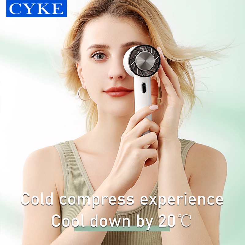 CYKE Hand Cold Compress Cooling Fan Freeze Instantly Rechargeable Built In Battery Miniair Cooler Bladeless Small Fans 622