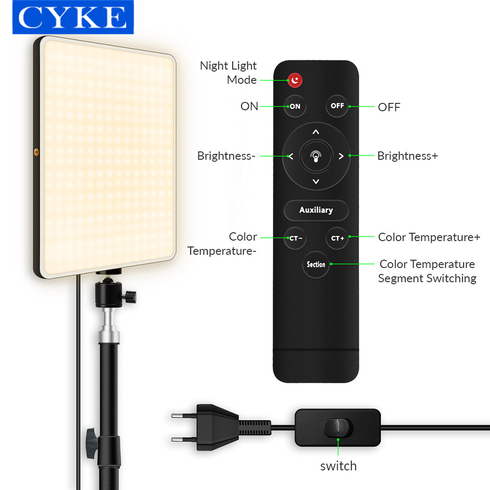 CYKE LED Video Light With Professional Remote Control Dimmable Panel Lighting Photo Studio Live Photography fill Lamp M24