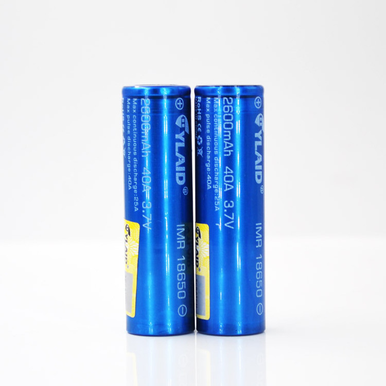 Pin Cylaid 18650 dung luong 2600mAh-40A high discharge rate battery for mech mod