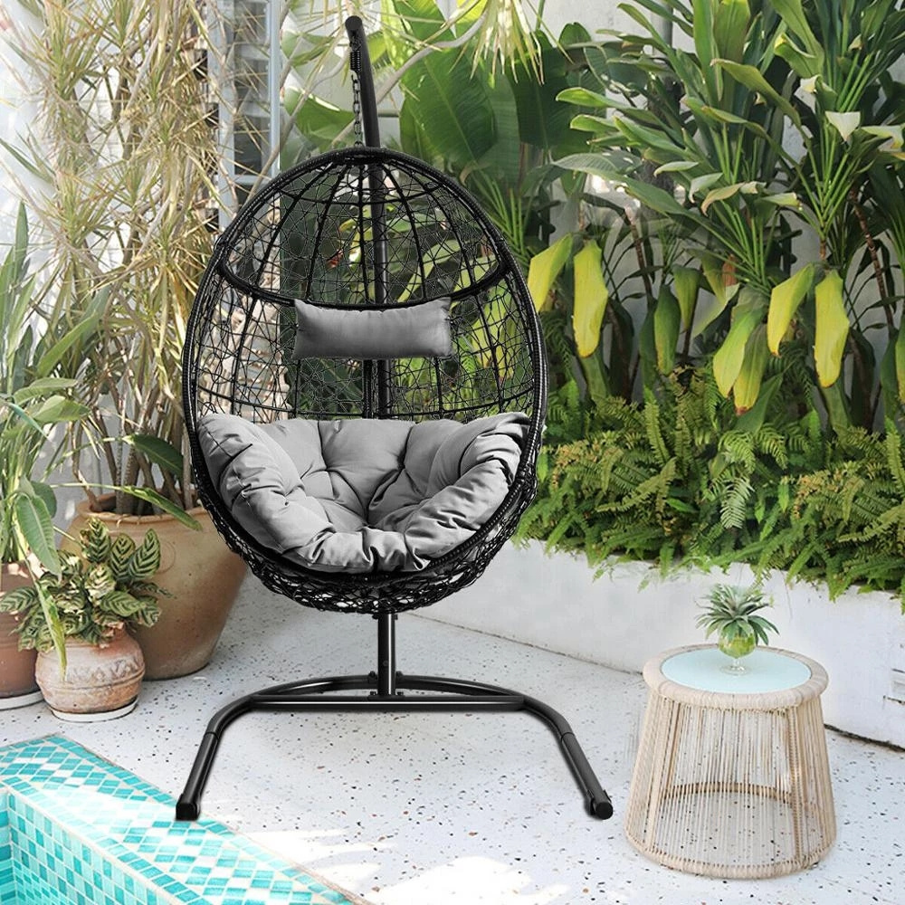 Wholesales egg swing chair outdoor furniture for indoor and outdoor using