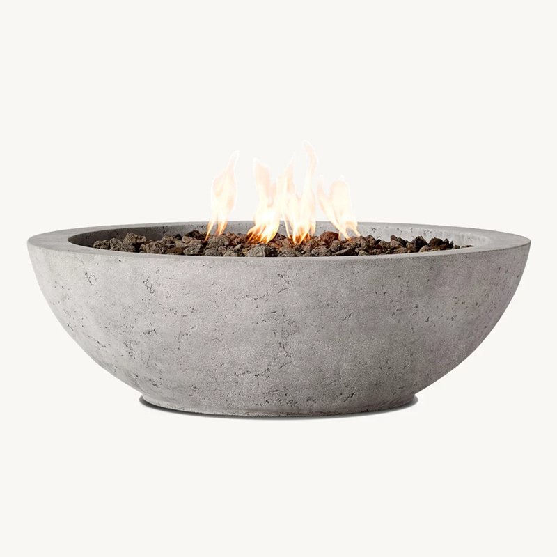 2023 Round Outdoor Fire Pit Patio Garden BBQ Essentials Home Luxury Marble Fire Pit Sofa