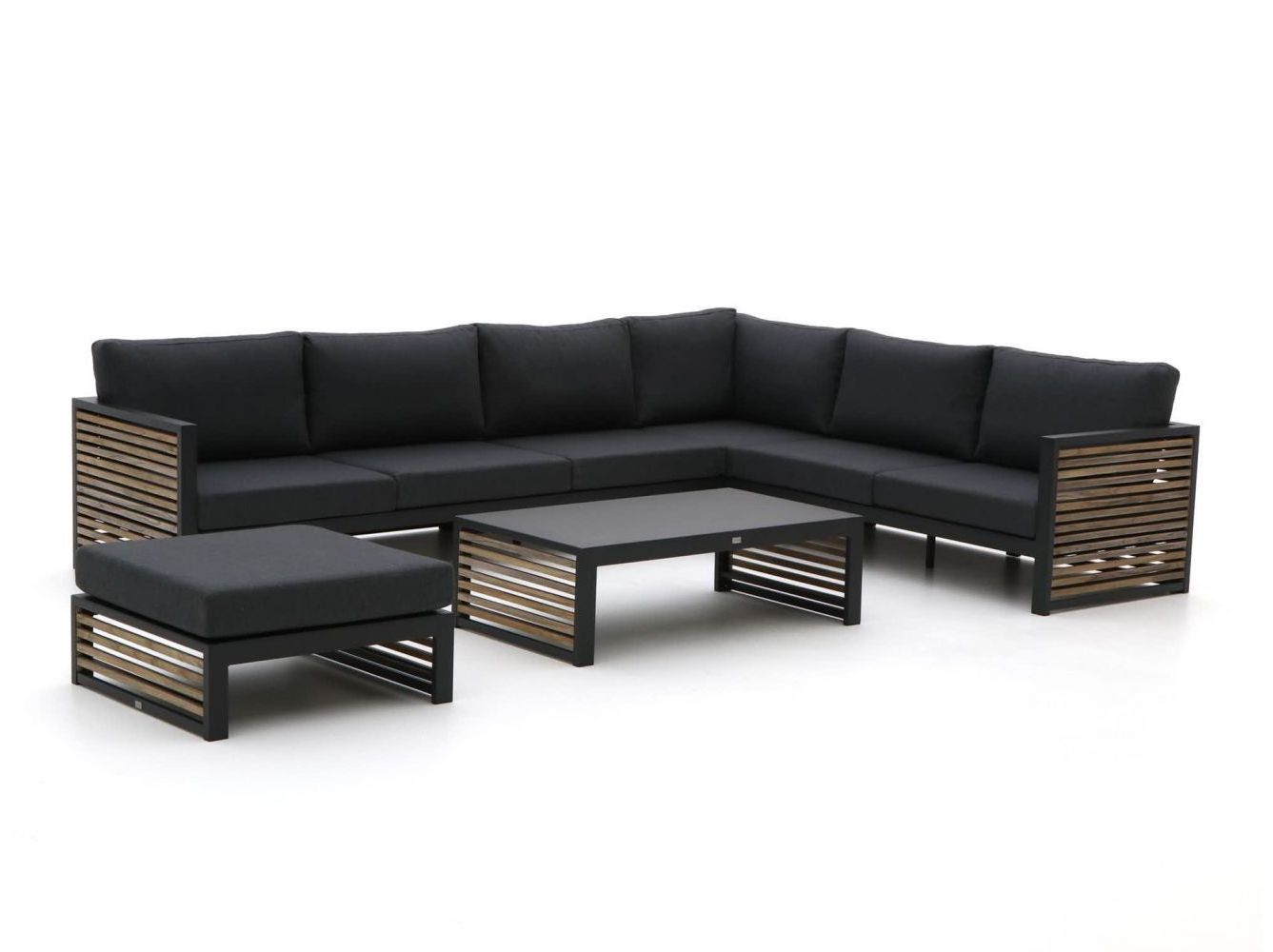 sofa set outdoor teak furniture modern left-arm sofa-chaise sectional made in China