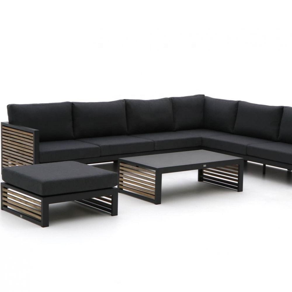 sofa set outdoor teak furniture modern left-arm sofa-chaise sectional made in China