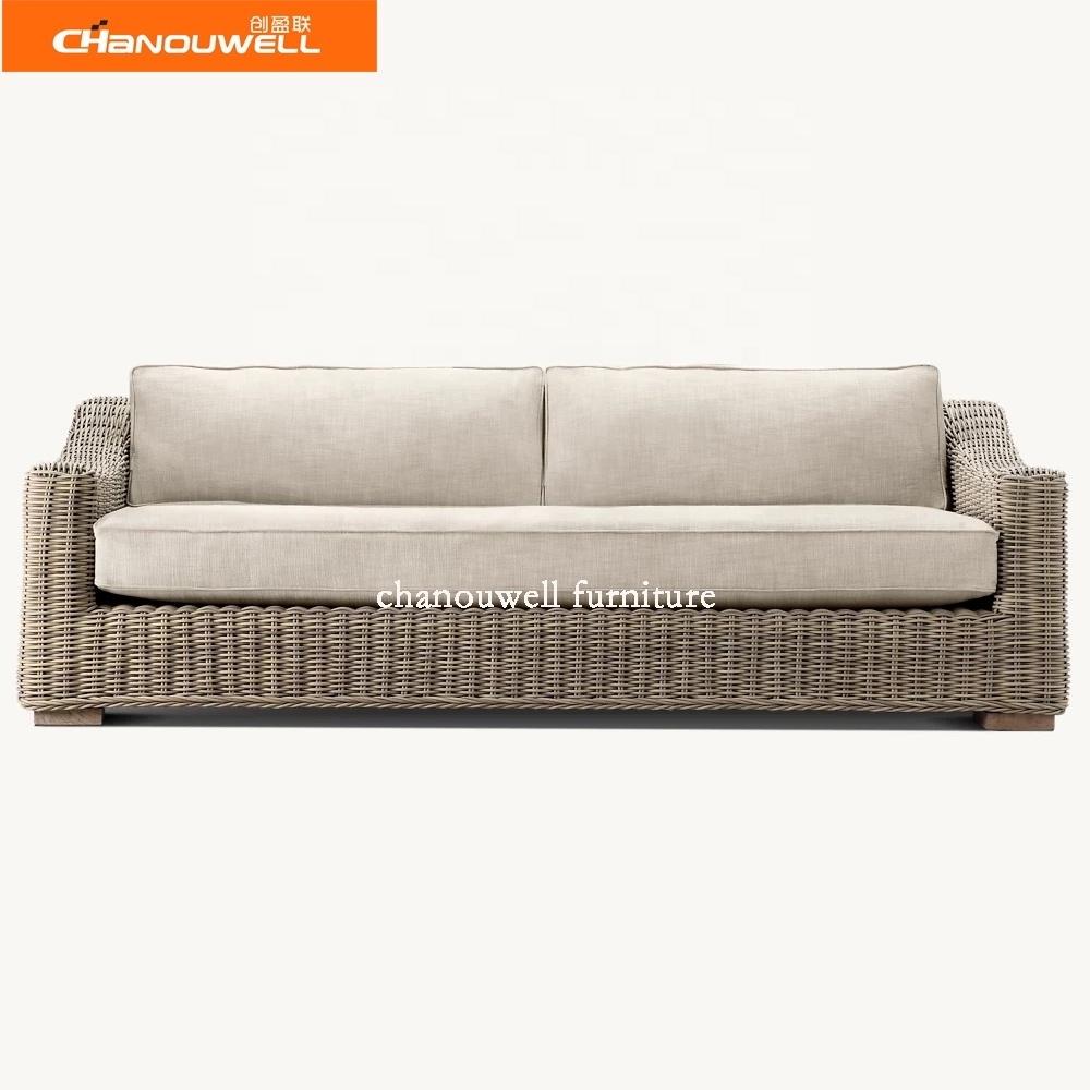 Coffee Table And Cushions,Deck,Backyard Porch Wicker Patio Sectional Furniture Sets Outdoor Sofa Rattan Couch