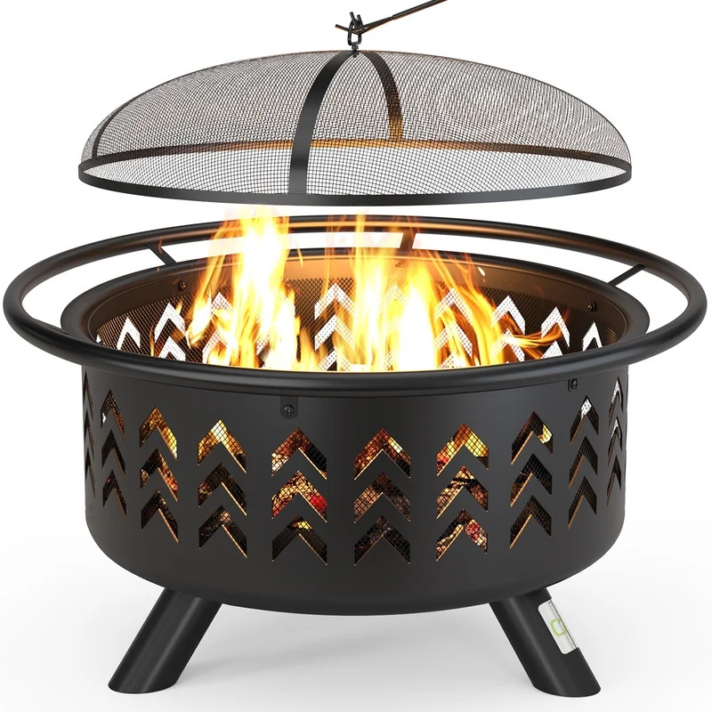 outdoor  Fire Pit Portable Rubbing Alcohol Fire Pit Bowl Clean Burning Personal Concrete Fireplace