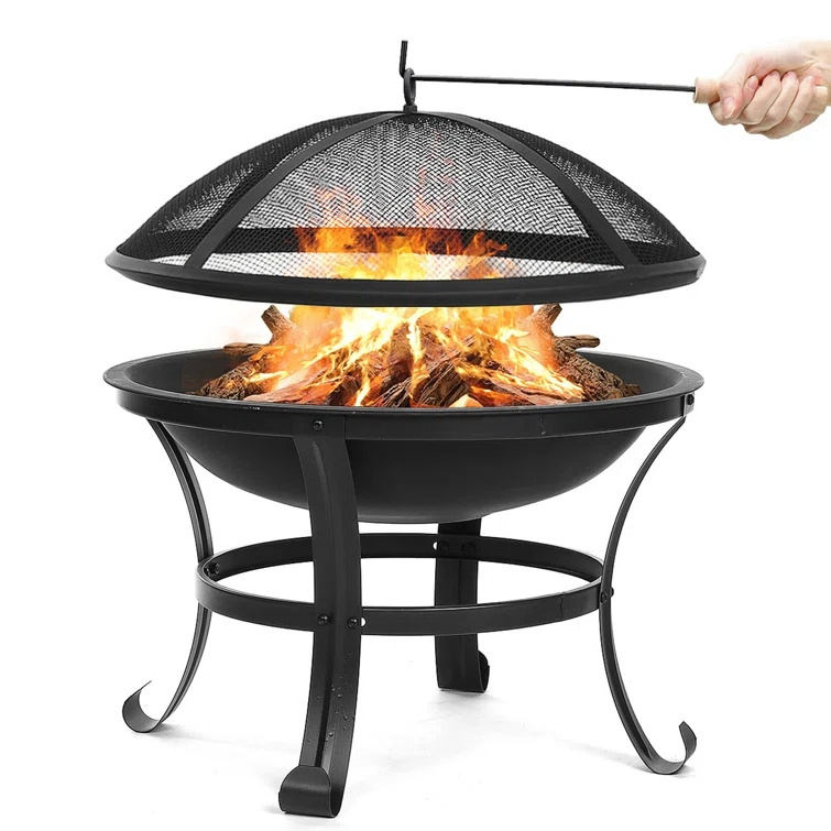 Steel Backyard Patio Garden Outdoor Camping Convenient Appearance Fire Pit Table for warm