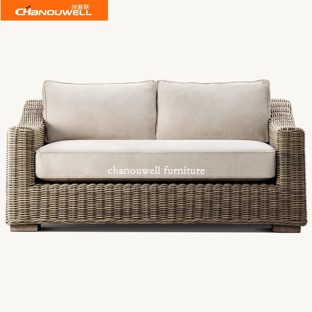 Coffee Table And Cushions,Deck,Backyard Porch Wicker Patio Sectional Furniture Sets Outdoor Sofa Rattan Couch