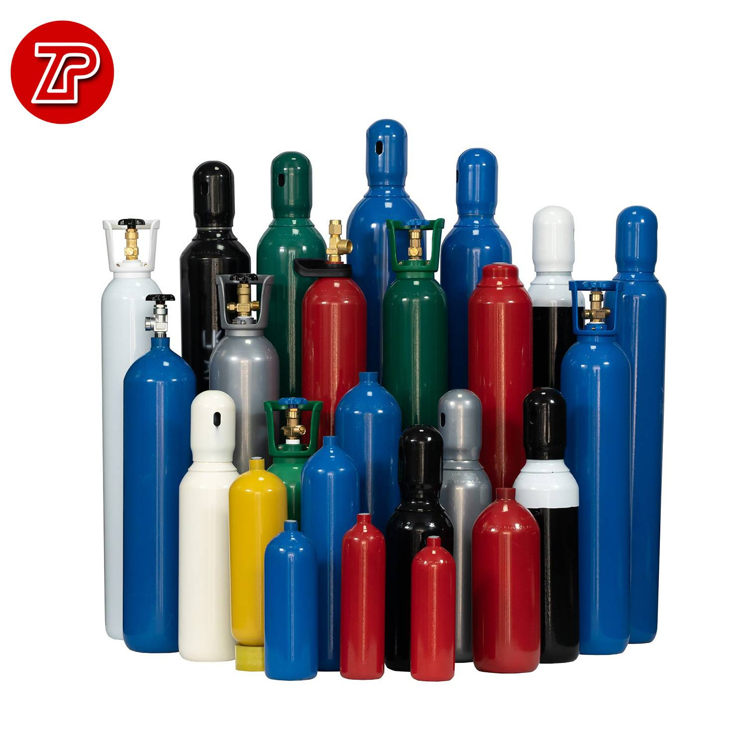 Portable Seamless Steel Gas Cylinders-Argon Nitrogen Oxygen CO2 4L 8L 10L 20L 40L 50L Cylinder Sizes Available