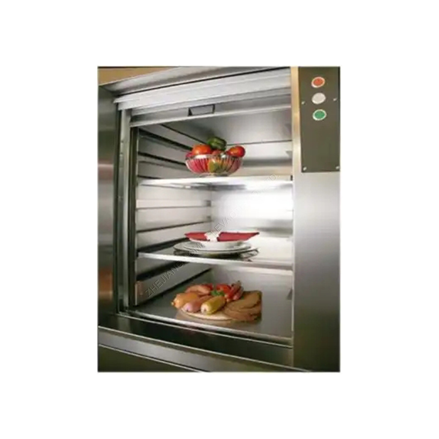 Restaurant Kitchen Mini Food Elevator 100kg Kitchen Dumbwaiter Lift Elevator Japan Modern 304 Hairline Stainless Steel 5 Years