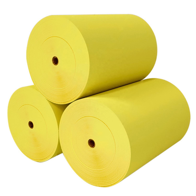 60g Glassine Paper Adhesive Paper Sticker Roll White/Yellow/Blue Color For Base Paper In Large Format Jumbo Roll