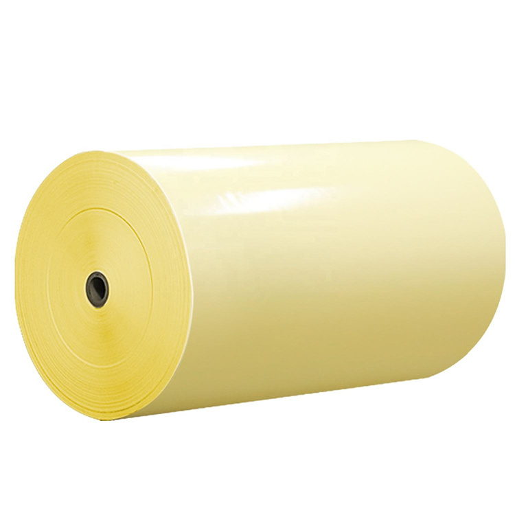 60g Glassine Paper Adhesive Paper Sticker Roll White/Yellow/Blue Color For Base Paper In Large Format Jumbo Roll