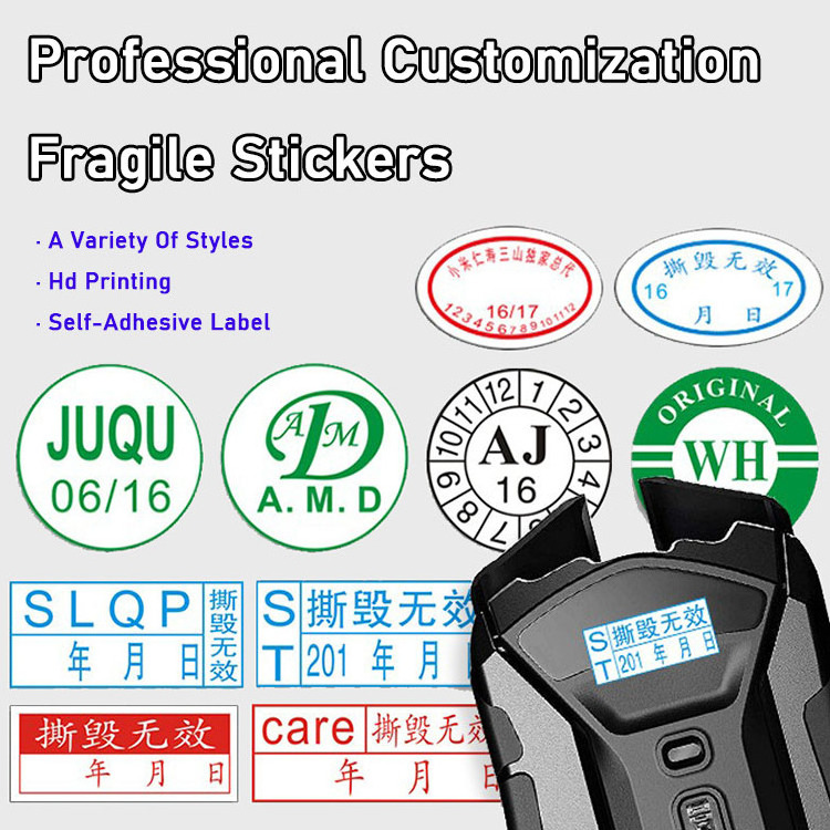 Wholesale A4 Sheet Security Eggshell Label Material Custom Fragile Label Destructible Blank Eggshell Sticker Paper Roll