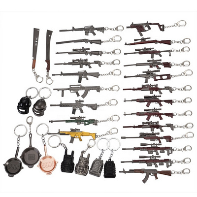 Jedi survival gun weapon pendant key chain game coffee gift keychain