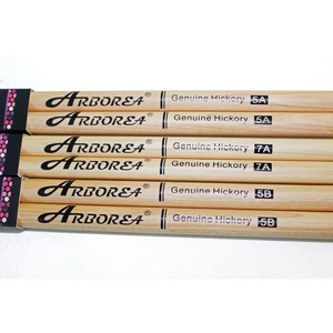 Aborea Professional Hickory Drumsticks Drum Sticks  5 A  7 A  7 B for Electric Drums