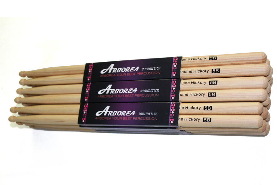 Aborea Professional Hickory Drumsticks Drum Sticks  5 A  7 A  7 B for Electric Drums