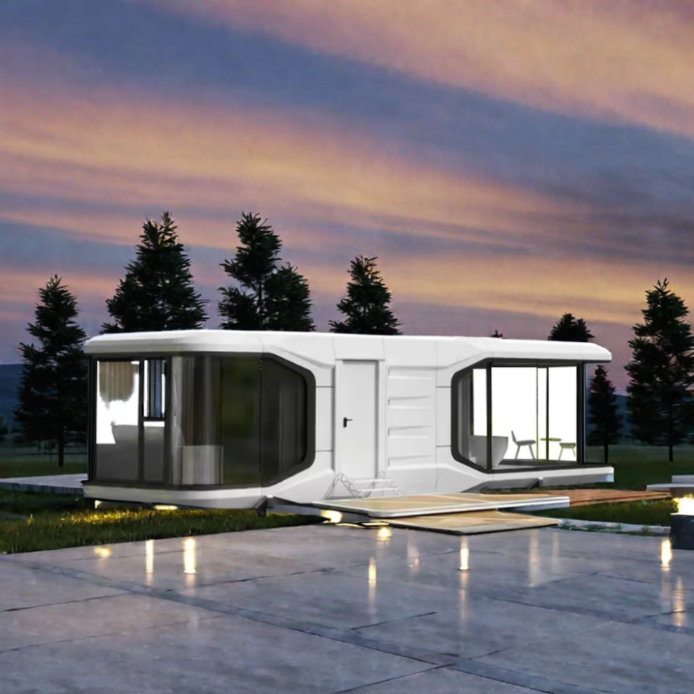 Luxury Mobile Tiny House Prefab Steel Space Capsule Bed Cabin Chinese Design Style Hotel Container Home Sleep Pod & Outdoor Pod