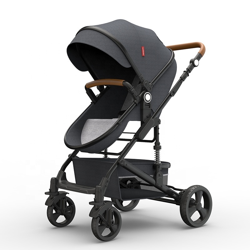 China wholesale aluminum frame high landscape baby stroller