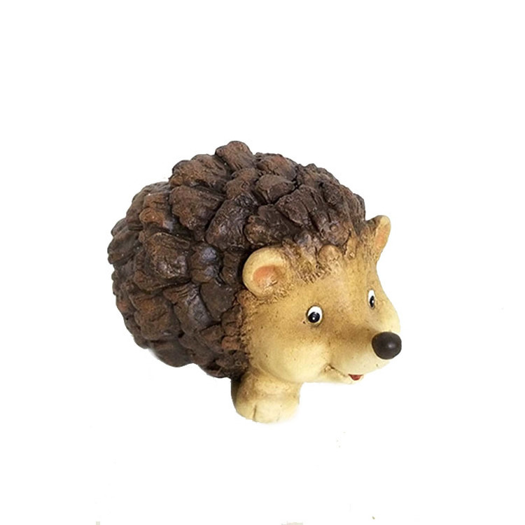 Home Decoration Hedgehog Statue Small Resin Animal Display Figurine Autumn Ornament