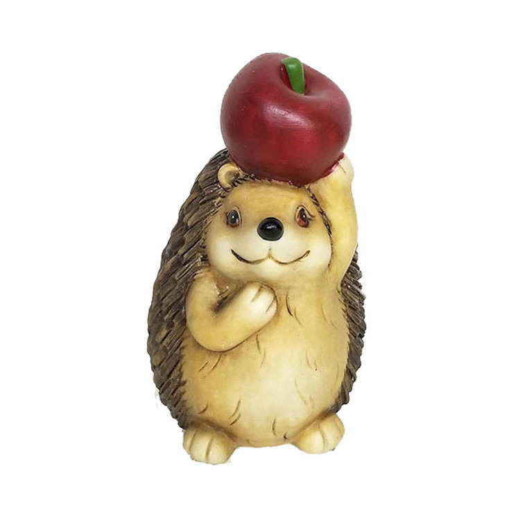 Home Decoration Hedgehog Statue Small Resin Animal Display Figurine Autumn Ornament