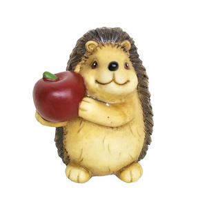 Home Decoration Hedgehog Statue Small Resin Animal Display Figurine Autumn Ornament