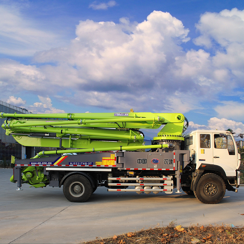 Second Hand China 38m NONGJIAN Concrete Pump Trucks with German Chassis with Low Price