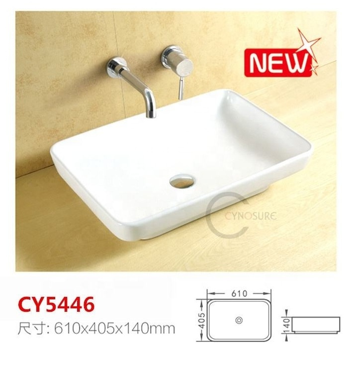 Factory Sales White Morden Wash Basins Sink Single Basin Large Vanity Wall Hung Marble Bowl Bathroom