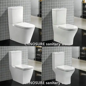 Twyford Modern White Toilets Manufacturer Sanitary Ware Two Piece Wc Toilet Ceramic Ghana Wc Toilet