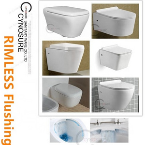 Rimless Wall Hung Wc Toilet Ghana Wc Toilet Bowl Water Closet Sanitary Ware Wall Mounted Toilet