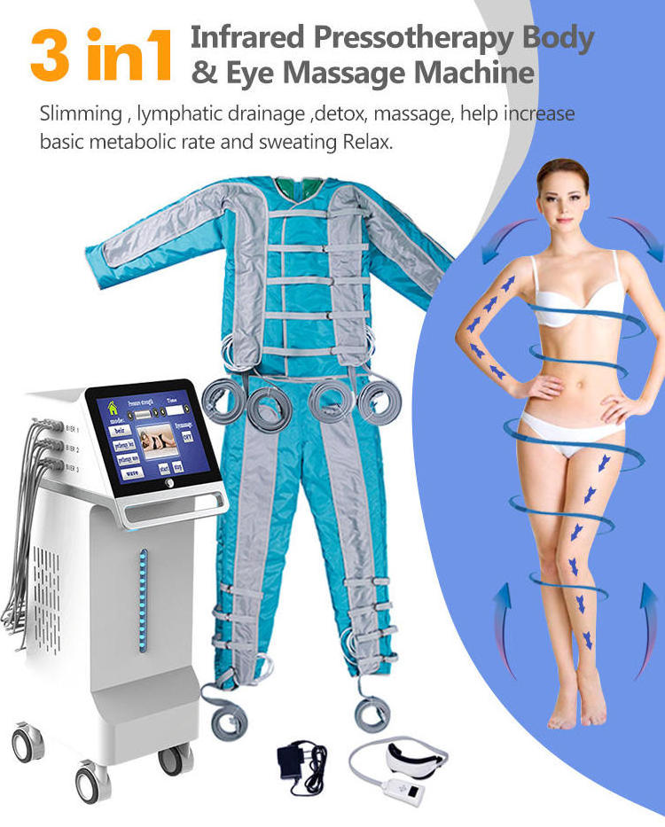 3 in 1 ems muscle stimulator presoterapia pressotherapy machine pressotherapy lymphatic drainage machine body slimming machine