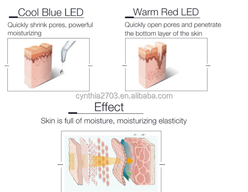 Hot And Cool Hammer For Skin Rejuvenation Facial Massage Beauty Device System Skin Rejuvenation For Skin Care Machine